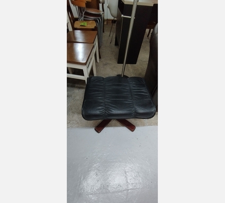 Pouf repose pied noir