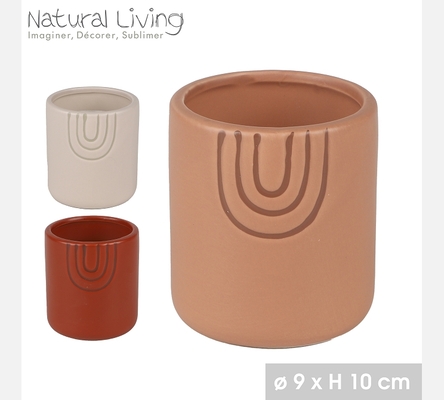 'RAINBOW' BOUGIE PARFUMEE 3 PARFUMS ASSORTIS D9 X H10CM