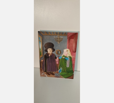 Repro peinture La famille Arnolfini de Botero