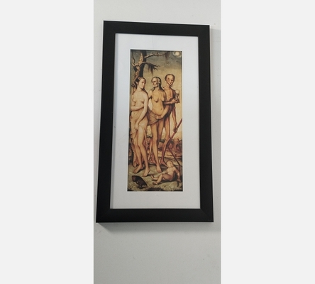 Repro sous verre Les 3 âges et la mort de Hans Baldung Grien