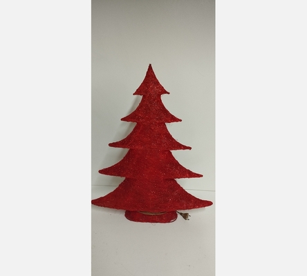 Sapin de Noël rouge lumineux