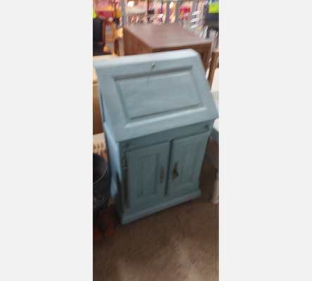 Secretaire 3 portes bleu