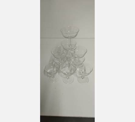 Serie de 10 coupes à champagnes