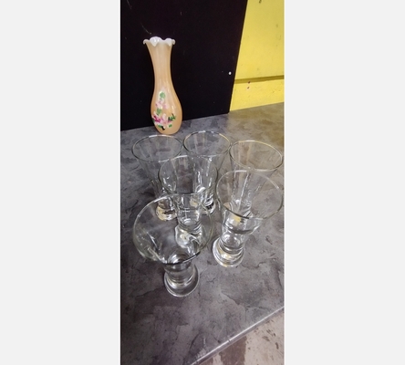 Serie de 6 verres à pastis