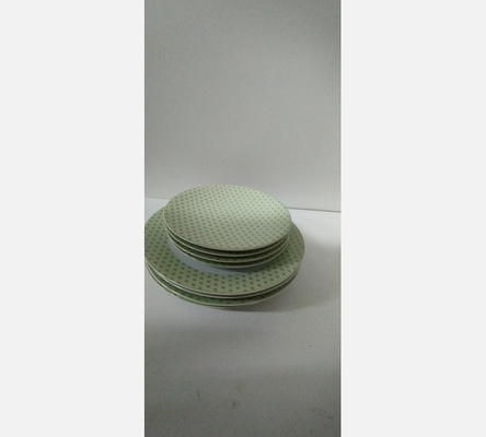 Serie de 8 assiettes 'du Bruit dans la cuisine'