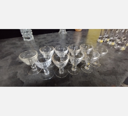 Serie de verres digestif