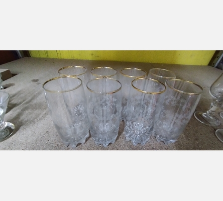 Serie de verres doré