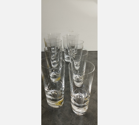 Serie de verres en crital de sévres
