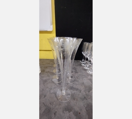 Série de verres flutes à champagnes