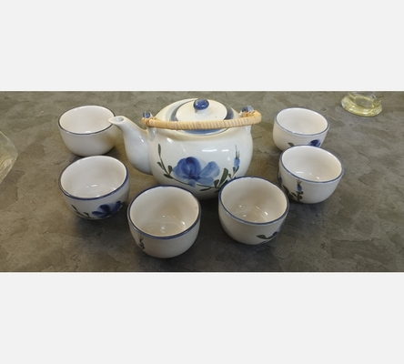 Service à café bleu