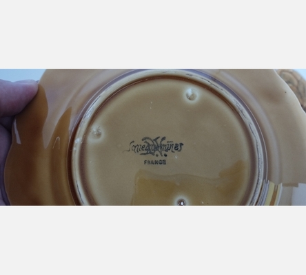 Service à dessert Sarreguemines, 6 assiettes et 2 plats
