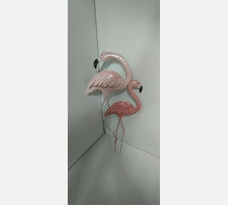 Silhouette métal flamant rose