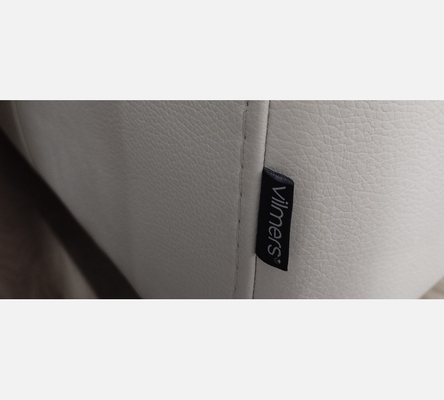 Superbe canapé d'angle design cuir blanc de chez Wilmers. Fabriqué en Lituanie