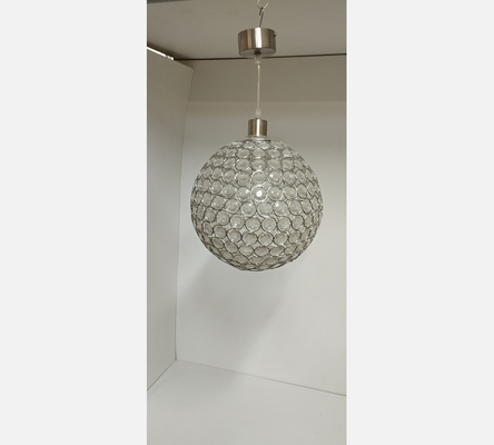 Suspension boule en métal et verre