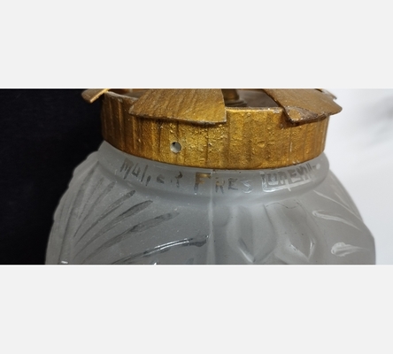 Suspension en pâte de verre Muller Frères Luneville