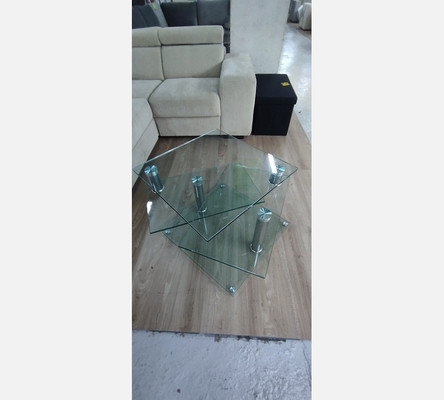 Table basse 3 plateaux pivotants 60/60CM.