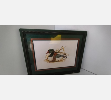 Table canard encadrement vert