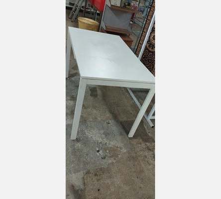Table de cuisine blanche 1 allonge