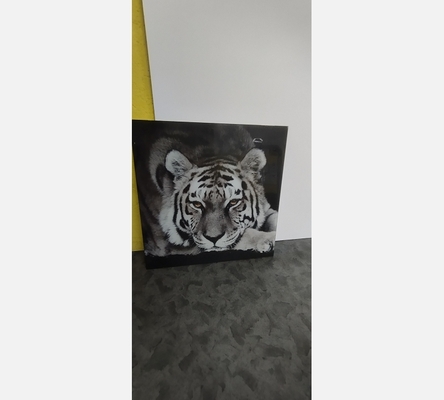 Tableau en verre motif tigres