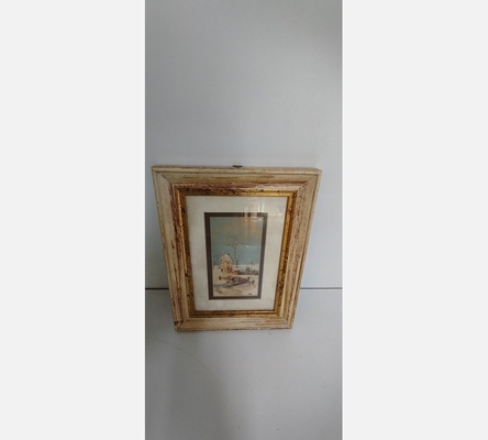 Tableau encadrement cersusé sous la neige