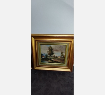 Tableau maison dans la campagne