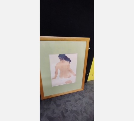 Tableau pastel dos de nue