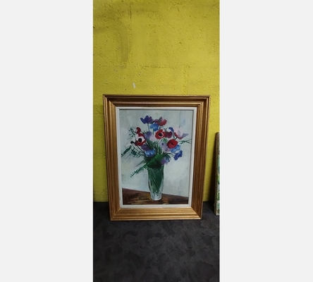 Tableau peinture bouquet de fleur