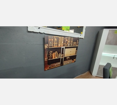 Tableau toile imprimé valises.