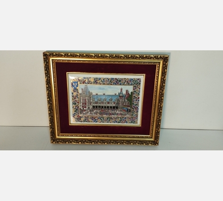 Tableaux en porcelaine de Limoges peinte répresentant le château de Blois