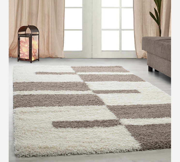 Tapis Gala beige et blanc 160/230 cm. (2505)