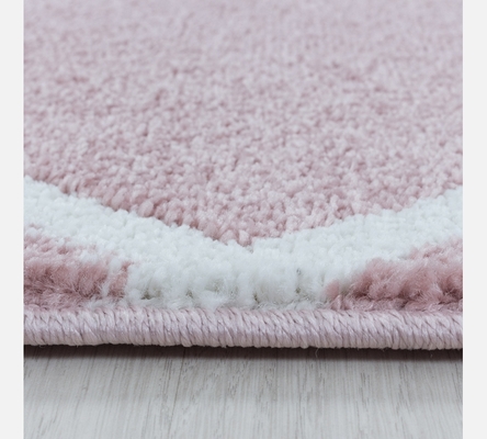 Tapis Rio rose et blanc 120/170 cm. (4601)