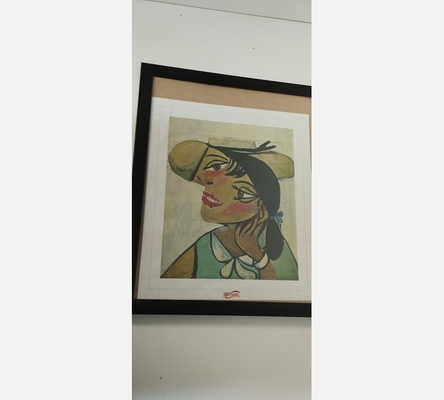 Toile imprimée sous verre d'une femme par Picasso