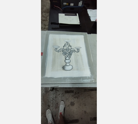 Toile tableau grise