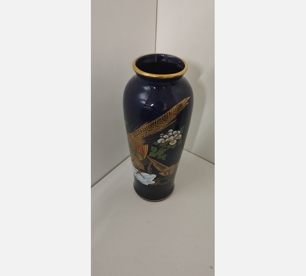 Vase vintage 'oiseaux et fleurs'