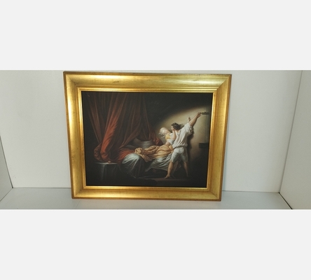 Véritable copie peinture de chez Repro-tableaux Le verrou de Fragonnard