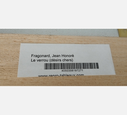 Véritable copie peinture de chez Repro-tableaux Le verrou de Fragonnard