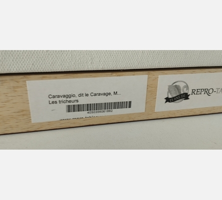 Véritable copie peinture de chez Repro-tableaux Les tricheurs de Caravaggio