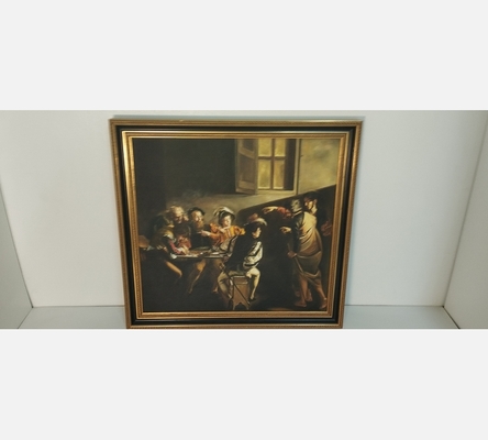 Véritable copie peinture de chez Repro-tableaux Vocation St Mathieu par Caravage